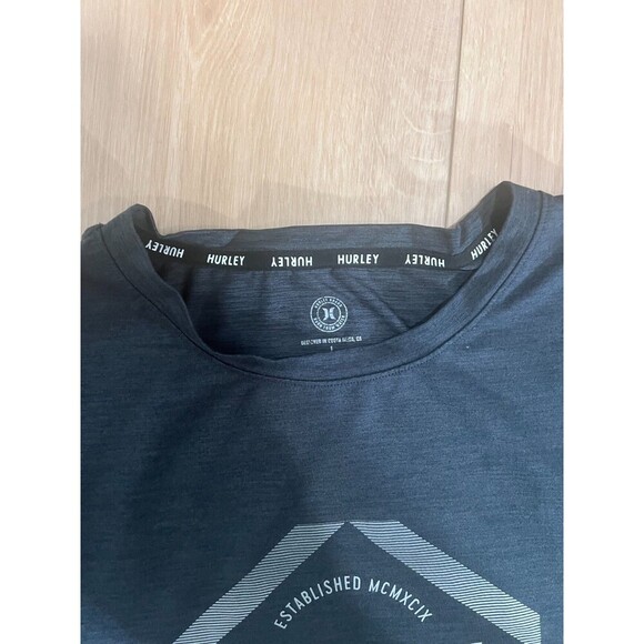 Hurley Men's T-Shirt Black Hurley Performance Graphic Tee Size Large - Picture 4 of 6